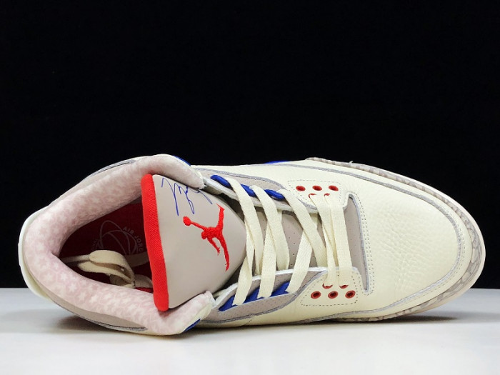 Air Jordan 3 Retro "CHARITY GAME" sail red mens 136064-140