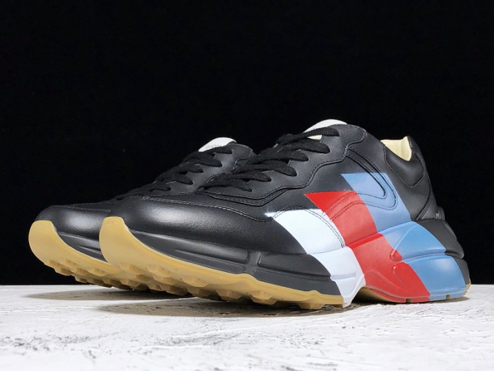 G*u*i rhyton web print leather sneaker 523535 drw00 1000