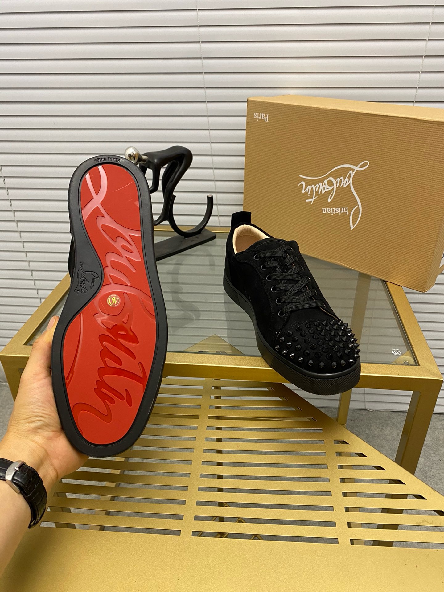 Ch**an louboutin l0*is junior spikes